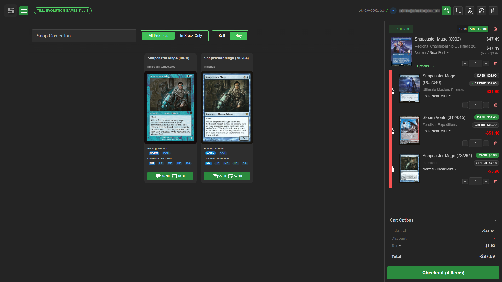 Split Tender Example